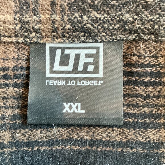 LFT Learn To Forget, Olde English Flannel Shirt, Size XXL - Picture 4 of 5